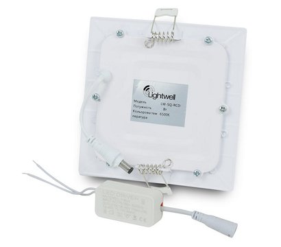 Зображення 2 LED світильник Lightwell LW-SQ-RCD-9 алюміній, Потужність: 9 Вт