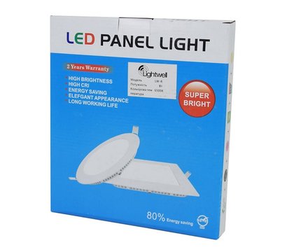 Зображення 4 LED світильник Lightwell LW-SQ-RCD-6 на 6 Вт, Потужність: 6 Вт