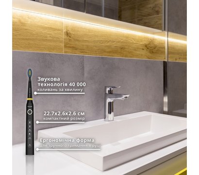 Зображення 5 Зубна щітка Pecham Travel PC-080 Black