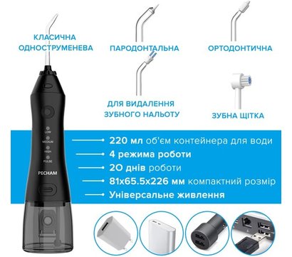 Изображение 5 Зубная щетка Pecham travel black PC-1581