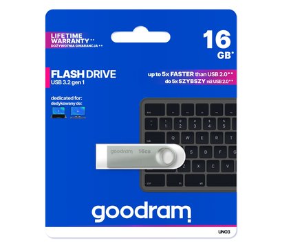 Зображення 3 USB флешка Goodram UNO3 16GB USB3.2 - UNO3-0160S0R11