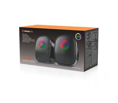Зображення 6 Акустична система 2.0 REAL-EL S-55 Black
