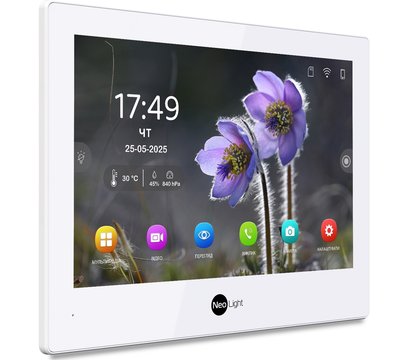 Зображення 2 Домофонний комплект Neolight Alpha Hybrid IPW KIT Graphite сенсорні кнопки, Колір (домофон + панель): білий + графіт