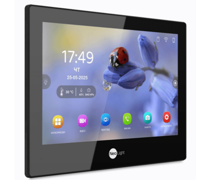 Зображення 2 IP домофон Neolight Alpha Hybrid Black сенсорні кнопки, Колір корпусу: чорний