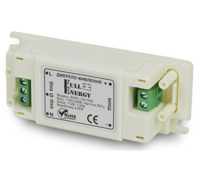Изображение 2 Блок питания для камер Full Energy BGPL-12V15W пластмассовый