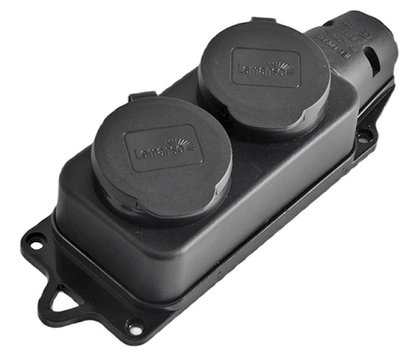 Изображение 2 Розетка Lemanso LMA061 с заземлением, Количество портов: 2-портовые