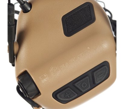 Зображення 6 Тактичні навушники Earmor M32 Plus (TN) Tan, Колір: пісочний
