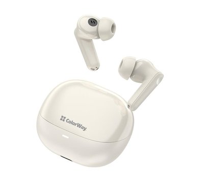 Изображение 4 Bluetooth гарнитура ColorWay Slim TWS-1 Earbuds Long Life Beige — CW-TWS1BE