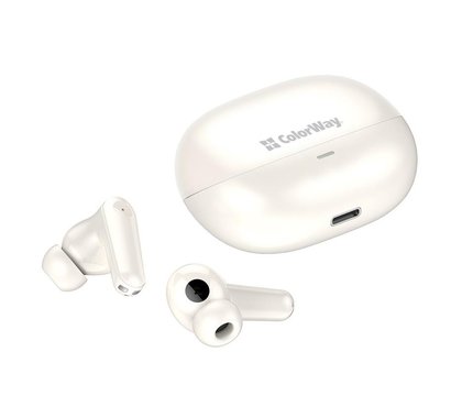 Изображение 6 Bluetooth гарнитура ColorWay Slim TWS-1 Earbuds Long Life Beige — CW-TWS1BE