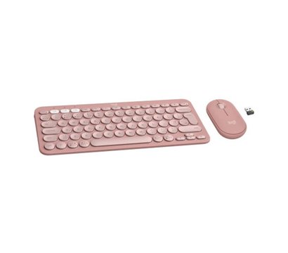 Зображення 2 Комплект мишка + клавіатура Logitech Pebble 2 Combo Rose - 920-012241