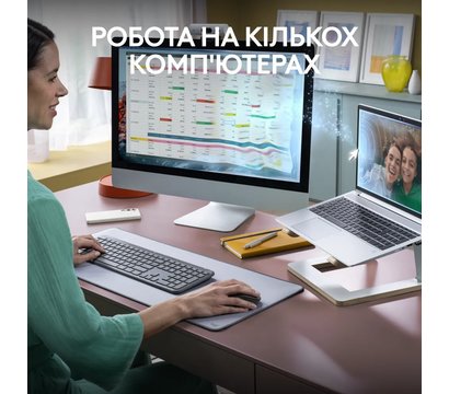Зображення 3 Комплект мишка + клавіатура Logitech Signature Slim Combo MK950 for Business Graphite - 920-012508