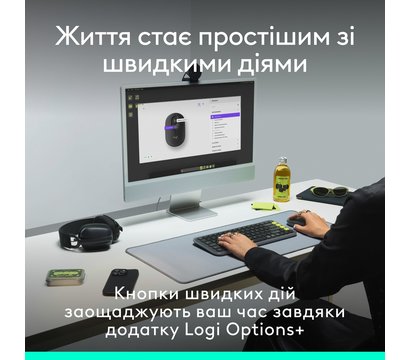 Зображення 3 Миша Logitech Pop Mouse with Emoji Rose - 910-007413
