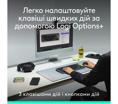 Изображение 5 Комплект мышь + клавиатура Logitech Pop Icon Combo Off White - 920-013141