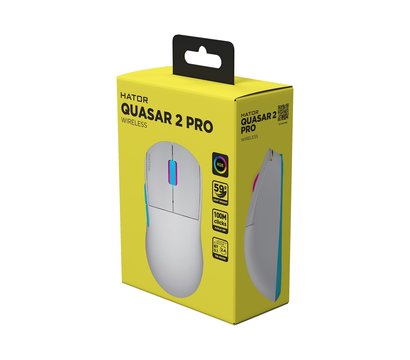 Зображення 6 Миша Hator Quasar 2 Pro Wireless White/Cyan - HTM561WC