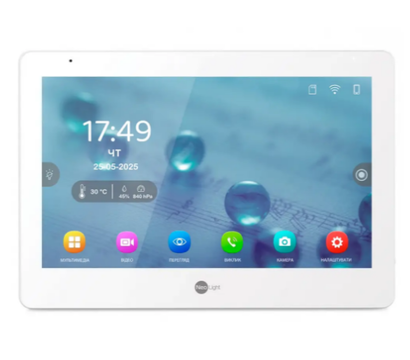 Зображення 3 Домофонний комплект Neolight Mezzo Hybrid IPW KIT Graphite сенсорні кнопки, Колір (домофон + панель): білий + графіт