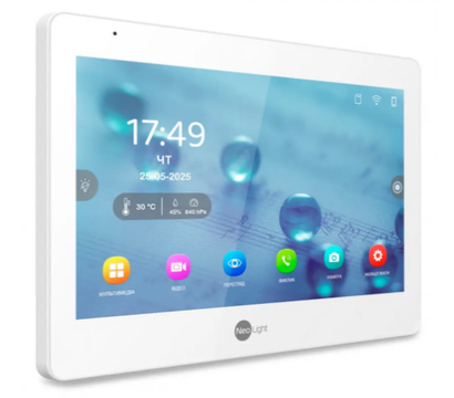 Зображення 4 Домофонний комплект Neolight Mezzo Hybrid IPW KIT Graphite сенсорні кнопки, Колір (домофон + панель): білий + графіт