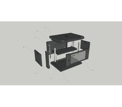 Зображення 5 Комутаційна шафа Gear 4U, GWMSN-4U-600-600, Висота: 4U