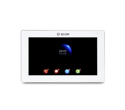 Зображення 2 Домофонна система Bcom BD-770FHD White + Tantos Triniti FHD, Колір (домофон + панель): білий + срібний