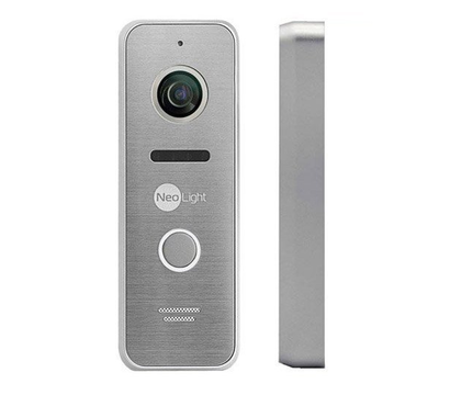 Изображение 5 Комплект домофона видео (цветной) NeoLight NeoKIT HD WF B/SilverP, Цвет (домофон + панель): черный + серый