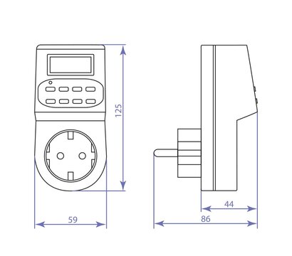 Зображення 2 Smart розетка Feron TM22 3500 Вт