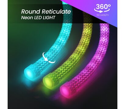 Зображення 3 LED Светодиодный неон Prolum 3535-120 5V, RGB Full Color на