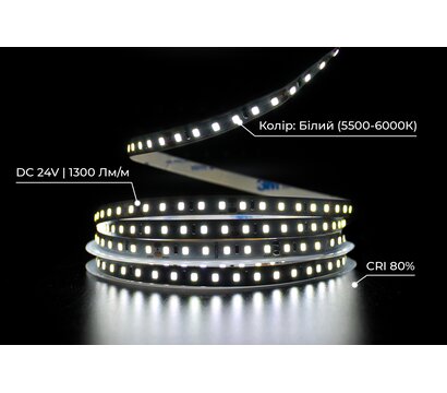 Зображення 4 LED стрічка Prolum SG 2835-120 IP20 24V 2800-3200К, warm white під 24В