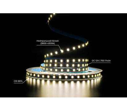 Изображение 4 Светодионая LED лента Prolum SG 2835-120 IP20 12V 3800-4300К, white