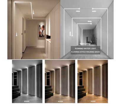 Зображення 8 LED стрічка Prolum Smart 2835-120 IP20 24V 2700-6500К, warm white + W під 24В