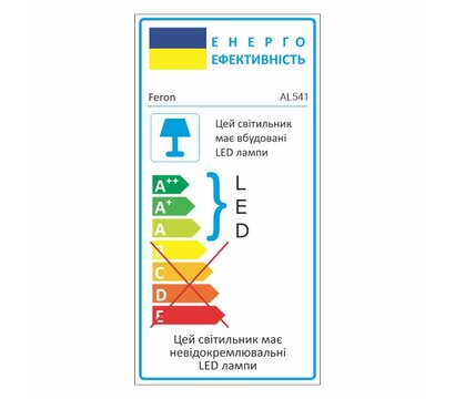 Изображение 2 LED светильник Feron AL541 20Вт 4000К IP20 Black