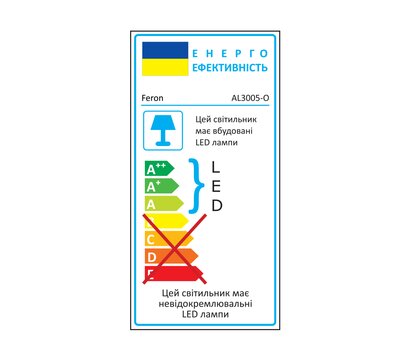 Зображення 2 Світлодіодний світильник Feron AL3005-O 18Вт 6500К IP65 White