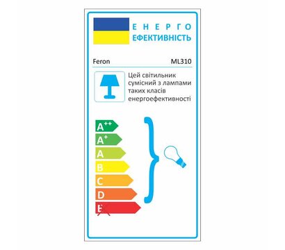 Зображення 2 Світлодіодний LED світильник Feron ML310 GU10 IP20 Black