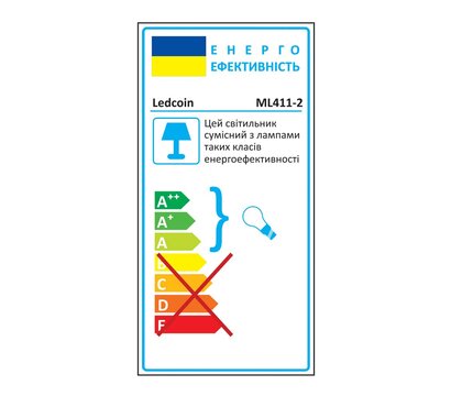 Изображение 2 LED светильник Ledcoin ML411-2 Black