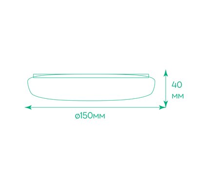 Зображення 3 Світлодіодний LED світильник Ardero AL801ARD 18Вт 5000К ІР40 White