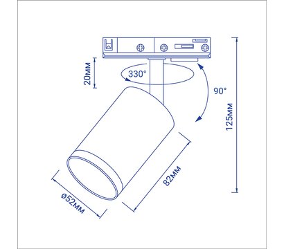 Зображення 3 Світлодіодний LED світильник Feron ML333 GU10 IP20 Black