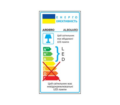 Зображення 3 Світлодіодний LED світильник Ardero AL806ARD 24Вт 5000К IP40