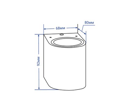 Изображение 2 LED светильник Feron DH014 GU10 IP54 Black алюминий