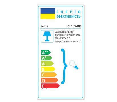 Изображение 2 Светодиодный светильник Feron DL102-BK Transparent Black