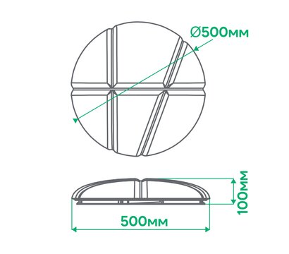 Зображення 2 LED світильник Ardero AL5000-4ARD 72W Balloon метал