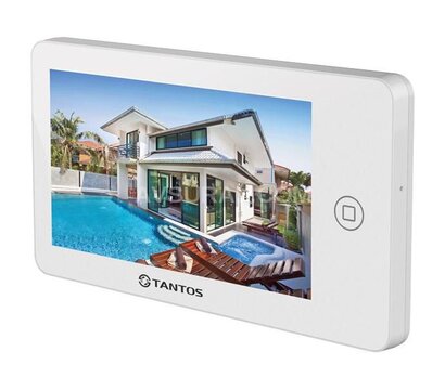 Зображення 2 Домофонний комплект Tantos Neo GSM White + Bcom BT-305HR Silver сенсорні кнопки