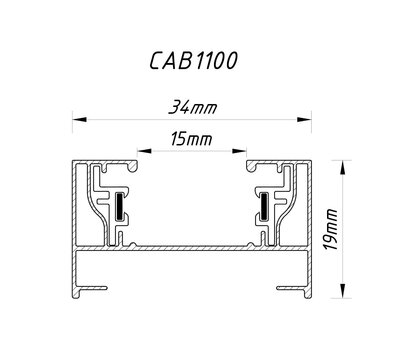 Изображение 2 Шинопровід Feron CAB1100 3м Black