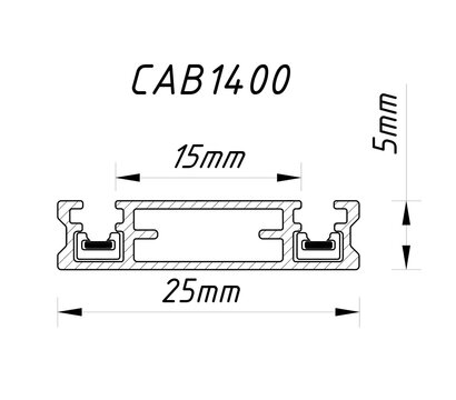 Зображення 2 Шинопровід Ardero CAB1400 UltraA 2м Black