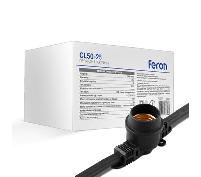 Зображення 3 Світлодіодні гірлянди Feron CL50-25 Black