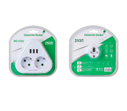 Изображение 2 Тройник Voltronic F202 White, Цвет: белый