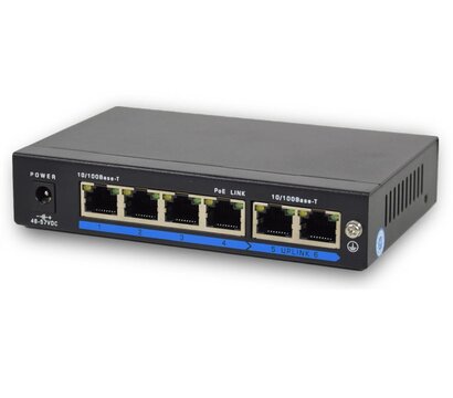 Зображення 2 Світч Atis PoE-1006-4P/250m/8L, Загальна кількість портів: 6 портів