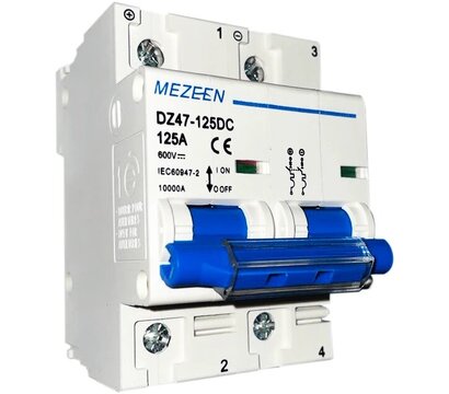 Изображение 3 Автоматический выключатель Mezeen DZ47-125 2Р 125А (6кА)