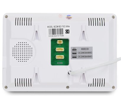 Зображення 5 Домофонний комплект Bcom BD-710S Kit сенсорні кнопки, Колір (домофон + панель): білий + срібний