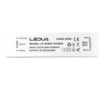 Изображение 5 Блок питания Ledua LP-SFE67-12V36W на 3 А, Ток (А): 3 А