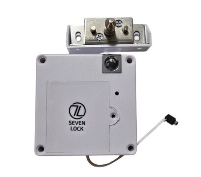Изображение 4 Автономный замок Seven Lock SL-7733B Bluetooth White для шкафчиков, Цвет корпуса: белый