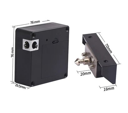 Изображение 5 Автономный замок Seven Lock SL-7733B Bluetooth White для шкафчиков, Цвет корпуса: белый