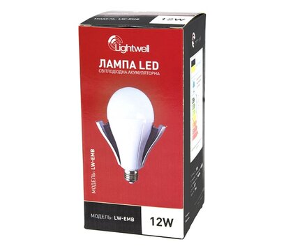 Зображення 8 LED лампочка Lightwell LW-EMB-12W на 90 Вт, Потужність: 12 Вт